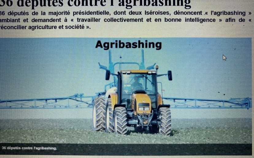 TRIBUNE DES DEPUTS : STOP  L'AGRIBASHING